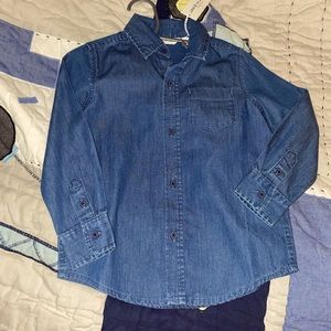 Janie and jack denim toddler shirt